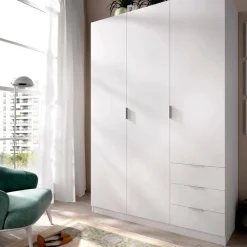 Guardaroba con appendiabiti bianco 121x184h cm - Astru