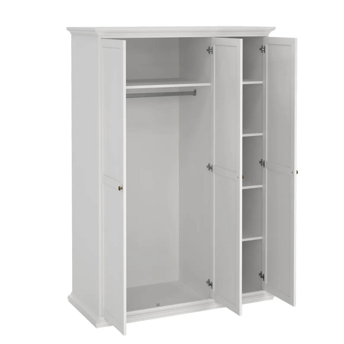 Guardaroba con appendiabiti bianco 138x200h cm - Dolor