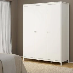 Altri Guardaroba > Dmora Guardaroba con appendiabiti 178x220h cm - Hagupit Bianco