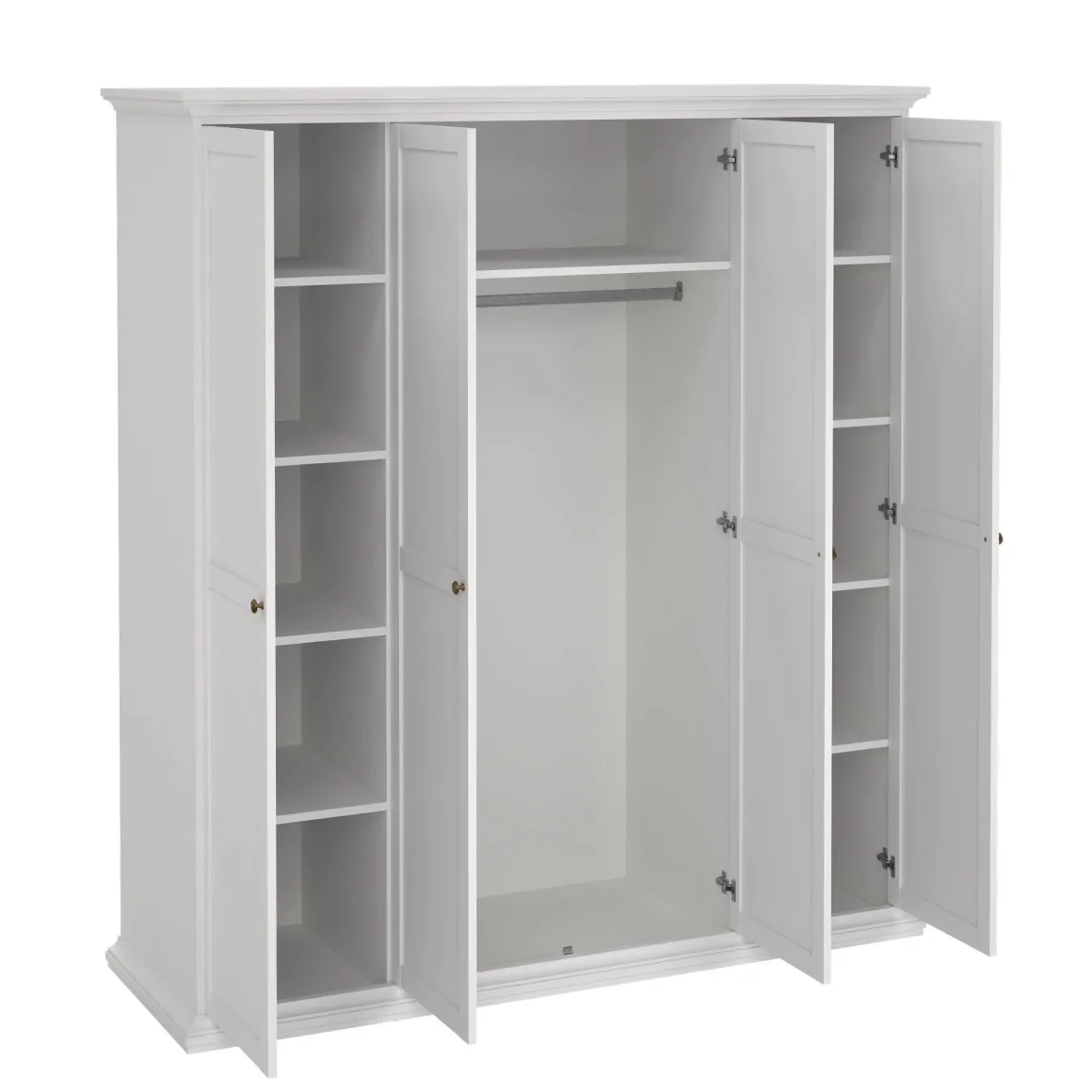 Guardaroba con appendiabiti bianco 181x200h cm - Ayas