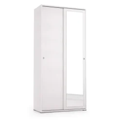 Guardaroba 3 Ante > Dmora Guardaroba con appendiabiti 90x202h cm - Kompasu Bianco