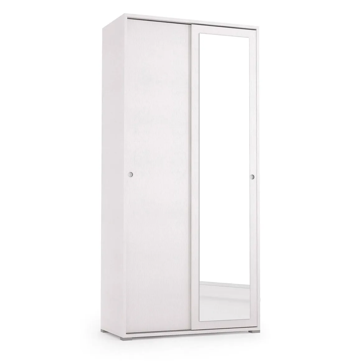 Guardaroba con appendiabiti bianco 90x195h cm - Abduhl