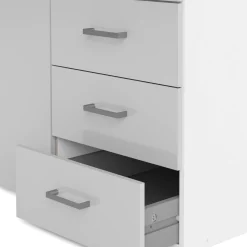 Guardaroba con appendiabiti bianco lucido 115x200h cm - Aquilone