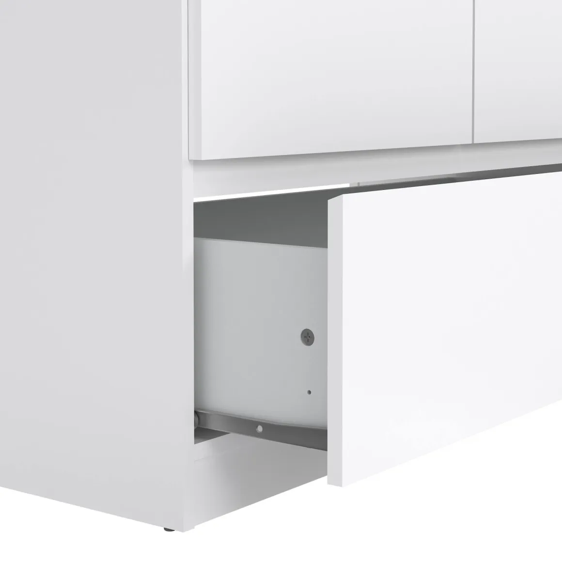 Guardaroba con appendiabiti bianco lucido 98x200h cm - Kab
