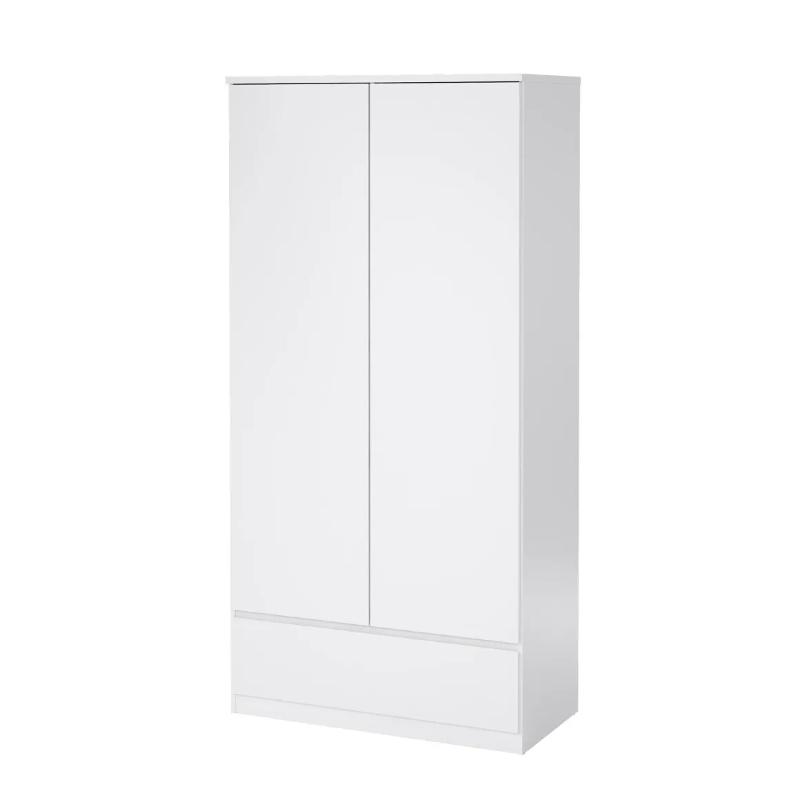 Guardaroba con appendiabiti bianco lucido 98x200h cm - Kab