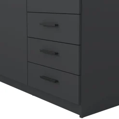 Guardaroba con appendiabiti grigio 147x200h cm - Simeon