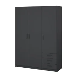 Guardaroba con appendiabiti grigio 147x200h cm - Simeon