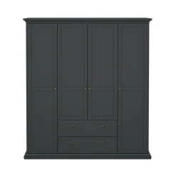 Guardaroba con appendiabiti grigio 181x200h cm - Amarena