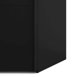 Guardaroba con appendiabiti nero 122x220h cm - Adria