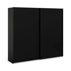 Guardaroba 2 Ante > Dmora Guardaroba con appendiabiti nero e bianco 182x220h cm - Portlouis Bianco, Nero