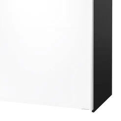 Guardaroba 2 Ante > Dmora Guardaroba con appendiabiti nero e rovere 121x200h cm - Kammuri Marrone, Nero Rovere