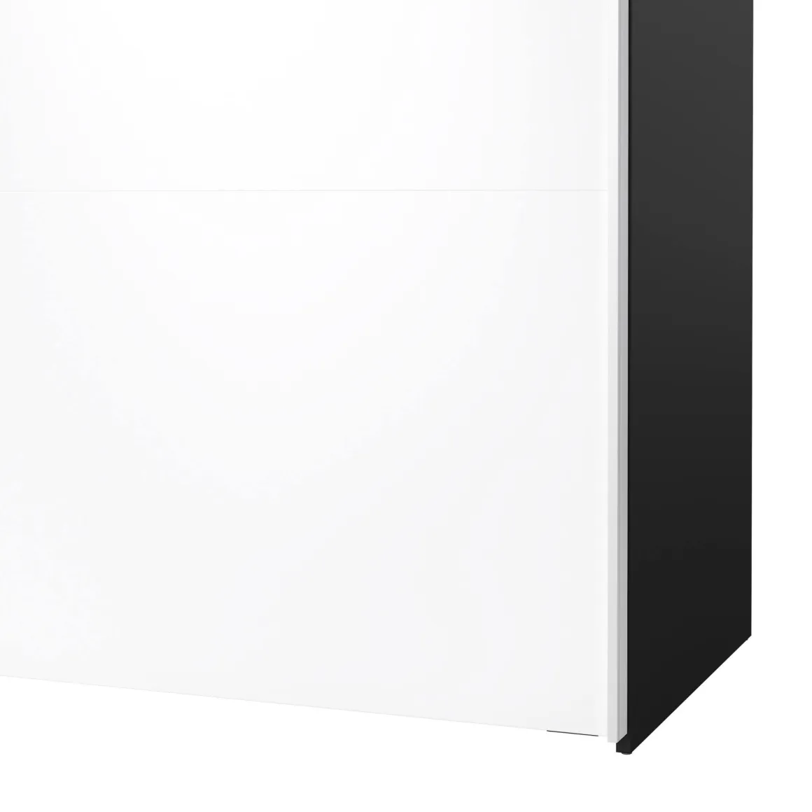 Guardaroba 2 Ante > Dmora Guardaroba con appendiabiti nero e rovere 121x200h cm - Kammuri Marrone, Nero Rovere