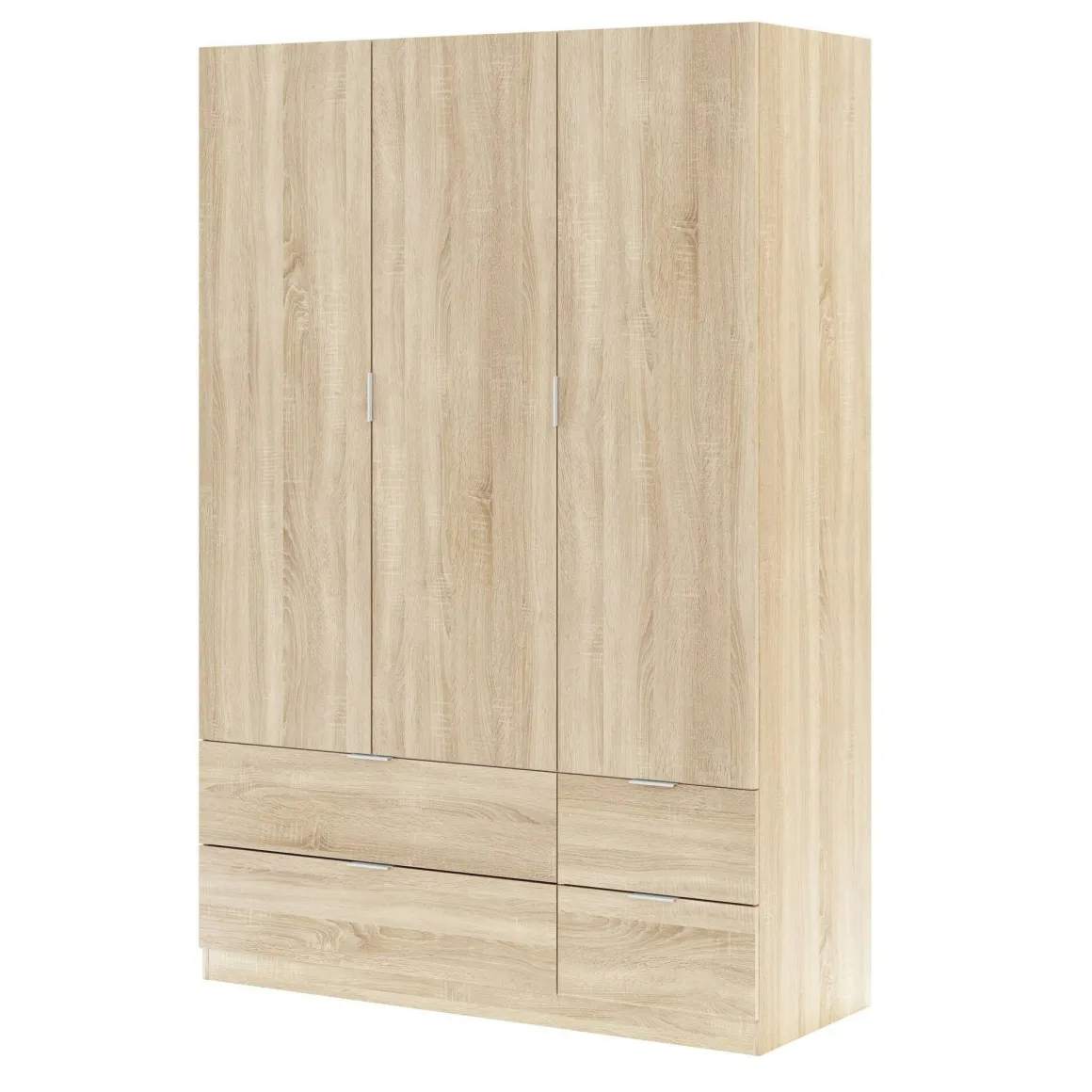 Guardaroba con appendiabiti rovere 135x200h cm - Ababala