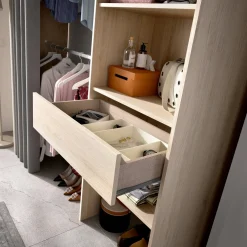 Guardaroba con appendiabiti rovere 160x205h cm - Arim