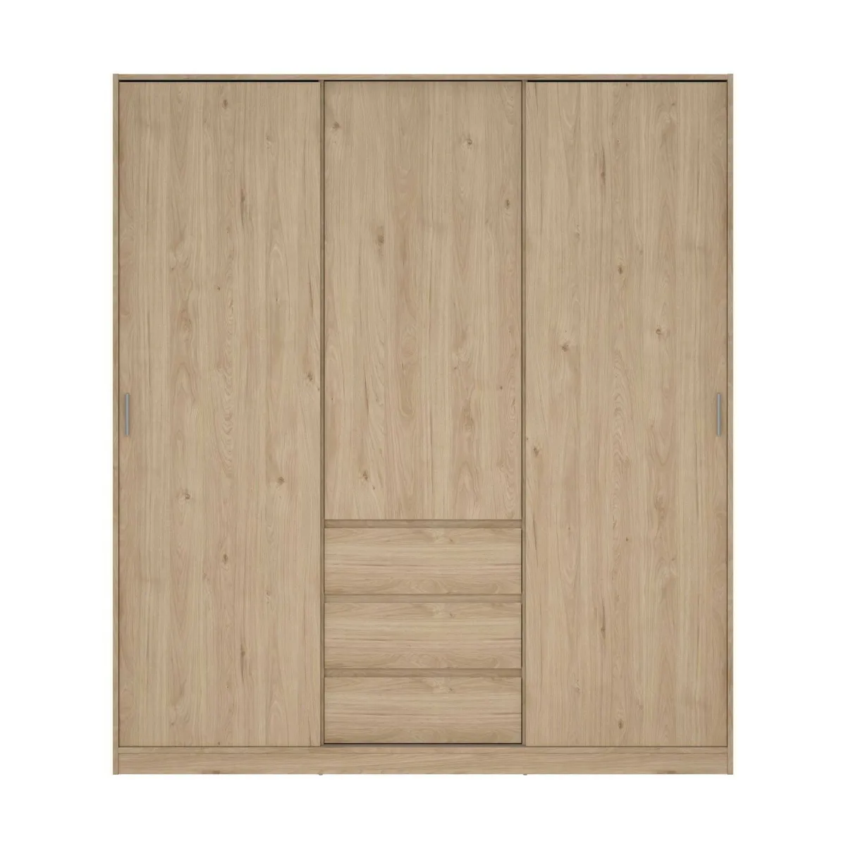 Guardaroba 3 Ante > Dmora Guardaroba con appendiabiti rovere 177x200h cm - Mathieu Marrone Rovere