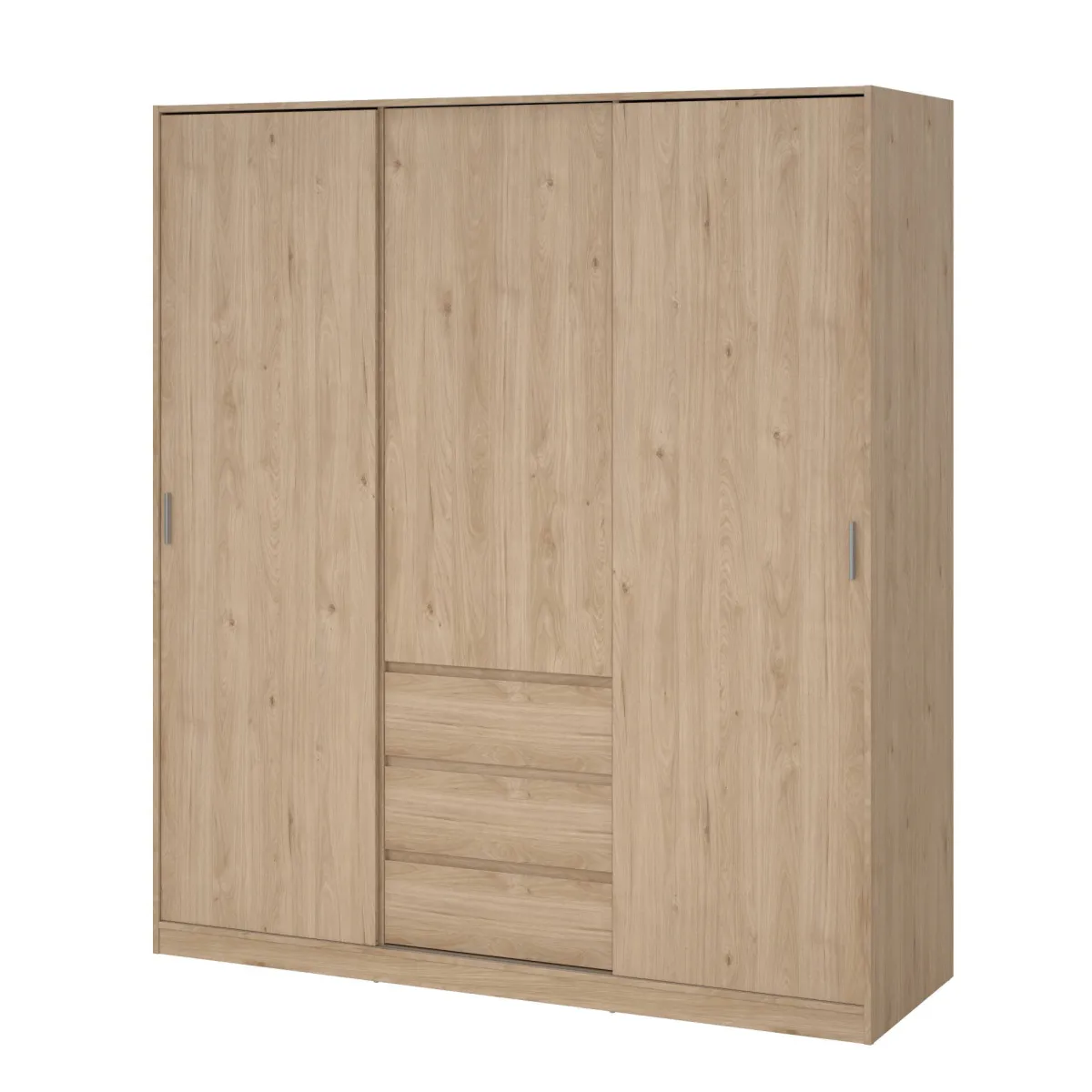 Guardaroba 3 Ante > Dmora Guardaroba con appendiabiti rovere 177x200h cm - Mathieu Marrone Rovere