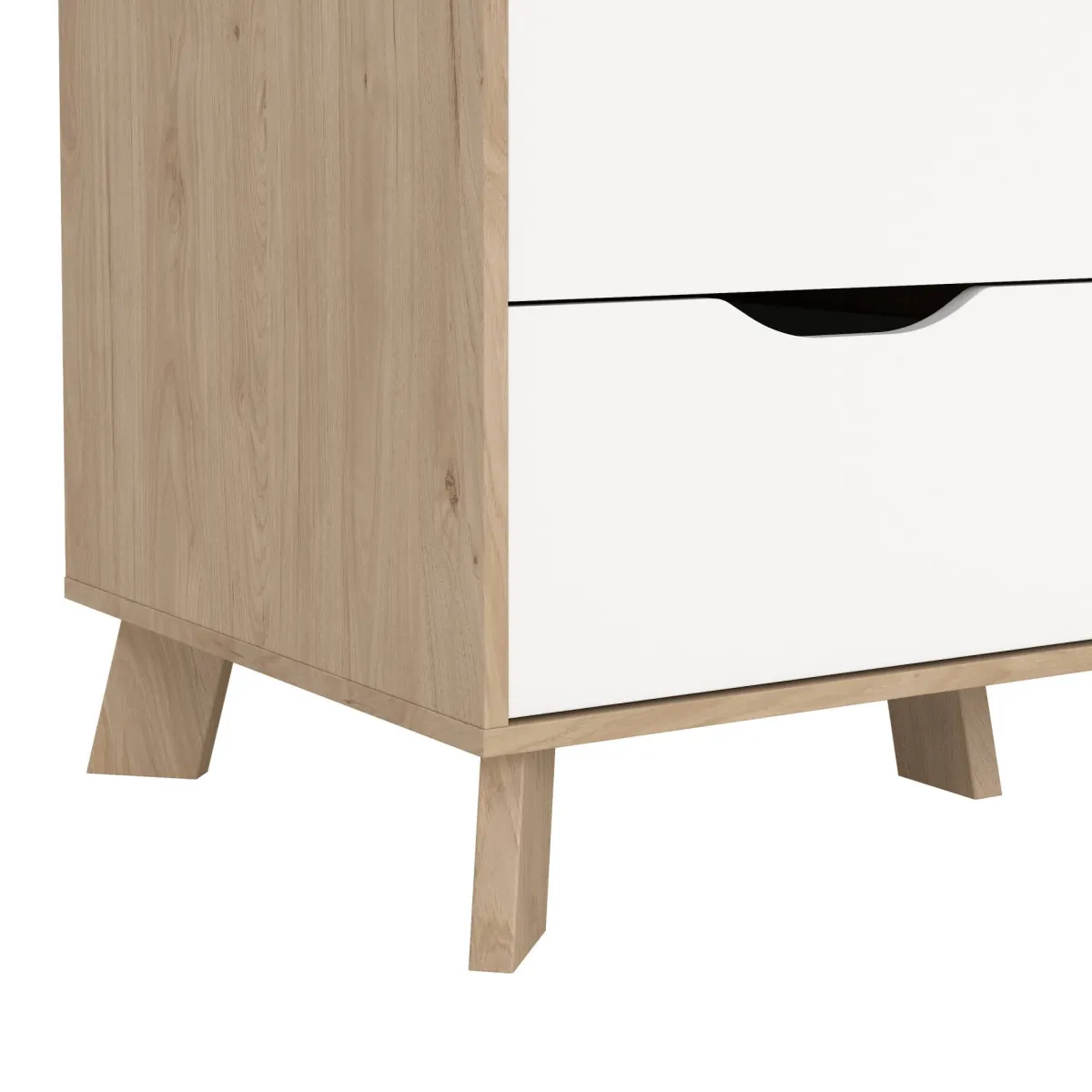 Guardaroba 2 Ante > Dmora Guardaroba con appendiabiti rovere e bianco 147x201h cm - Pyarr Bianco, Marrone Rovere