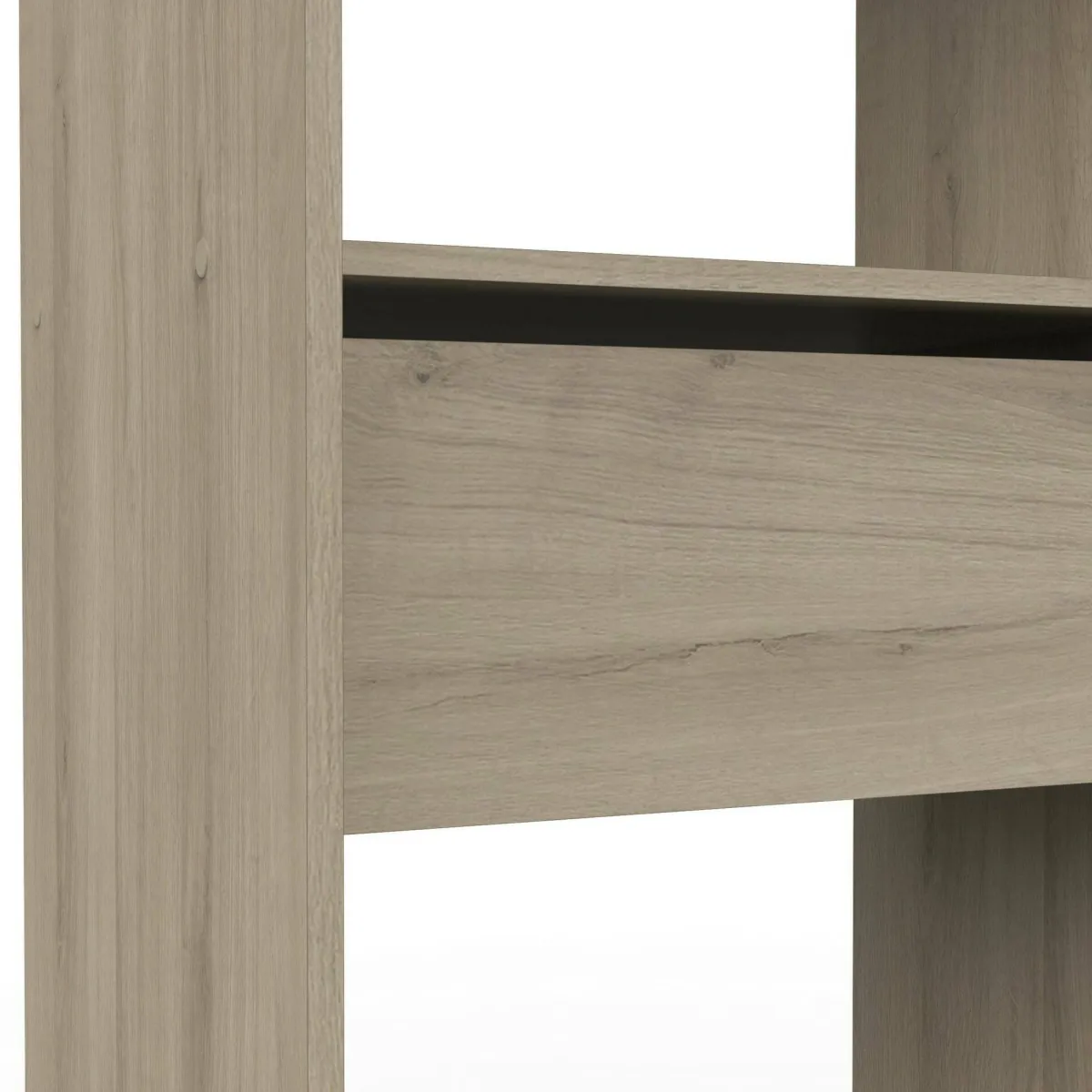 Cabine Armadio|Altri Guardaroba > Dmora Guardaroba con appendiabiti rovere e bianco opaco 167x191h cm - Serpentina Bianco Opaco, Marrone Rovere