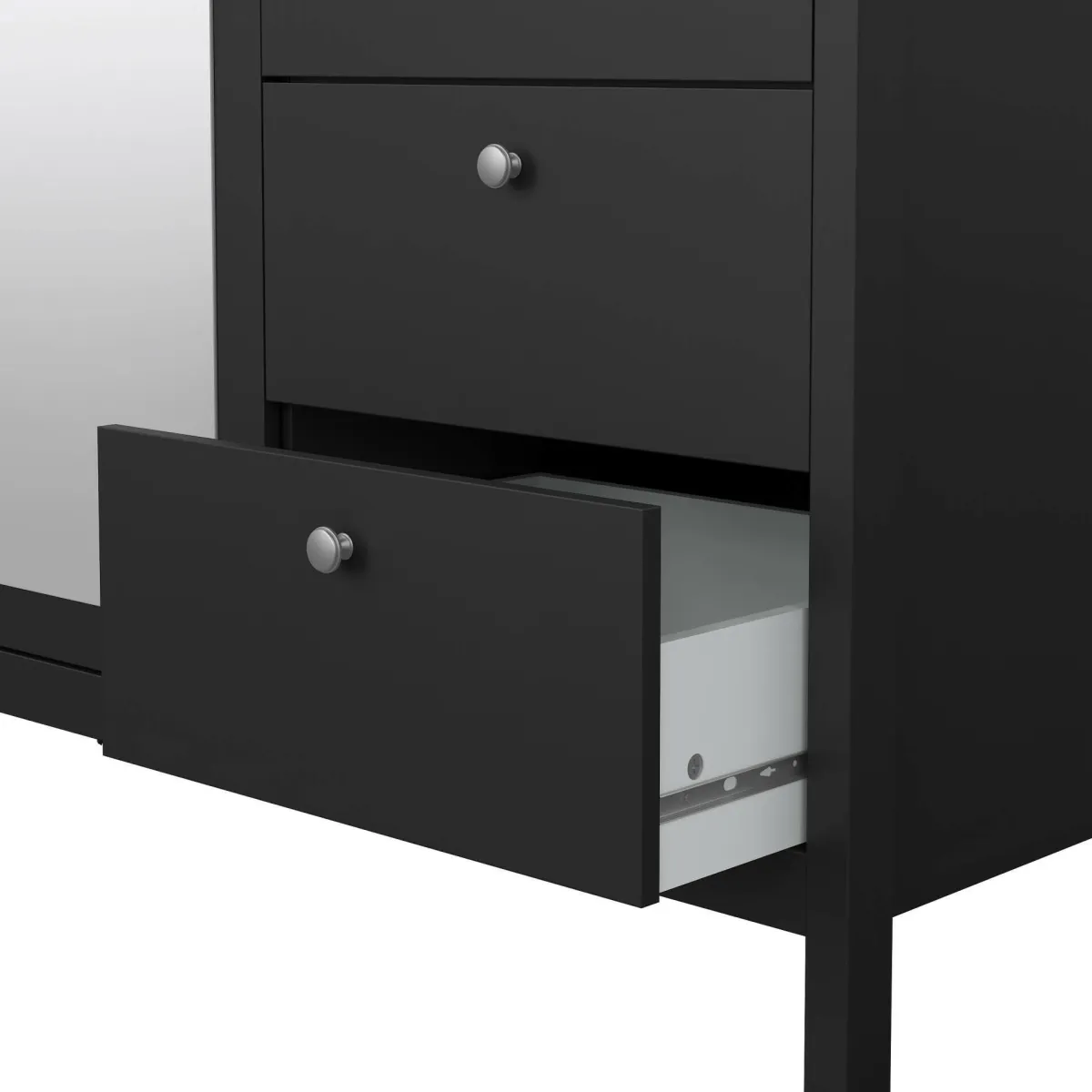 Guardaroba 3 Ante > Dmora Guardaroba con cassetti 150x199h cm - Rufina Nero