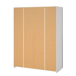 Guardaroba 2 Ante > Dmora Guardaroba con specchio bianco e nero 182x220h cm - Taxus Nero, Bianco