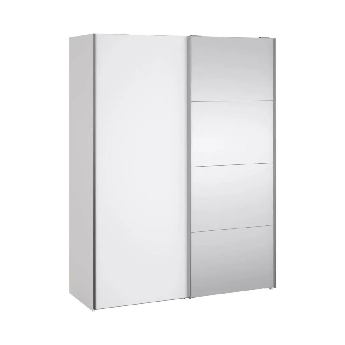 Guardaroba con specchio bianco lucido 150x200h cm - Seraphine