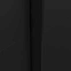 Guardaroba 2 Ante > Dmora Guardaroba con specchio nero e bianco lucido 242x220h cm - Catalina Bianco, Nero Lucido