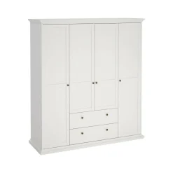 Altri Guardaroba > Dmora Guardaroba grande 4 ante 195x200h cm - Presidenti Bianco