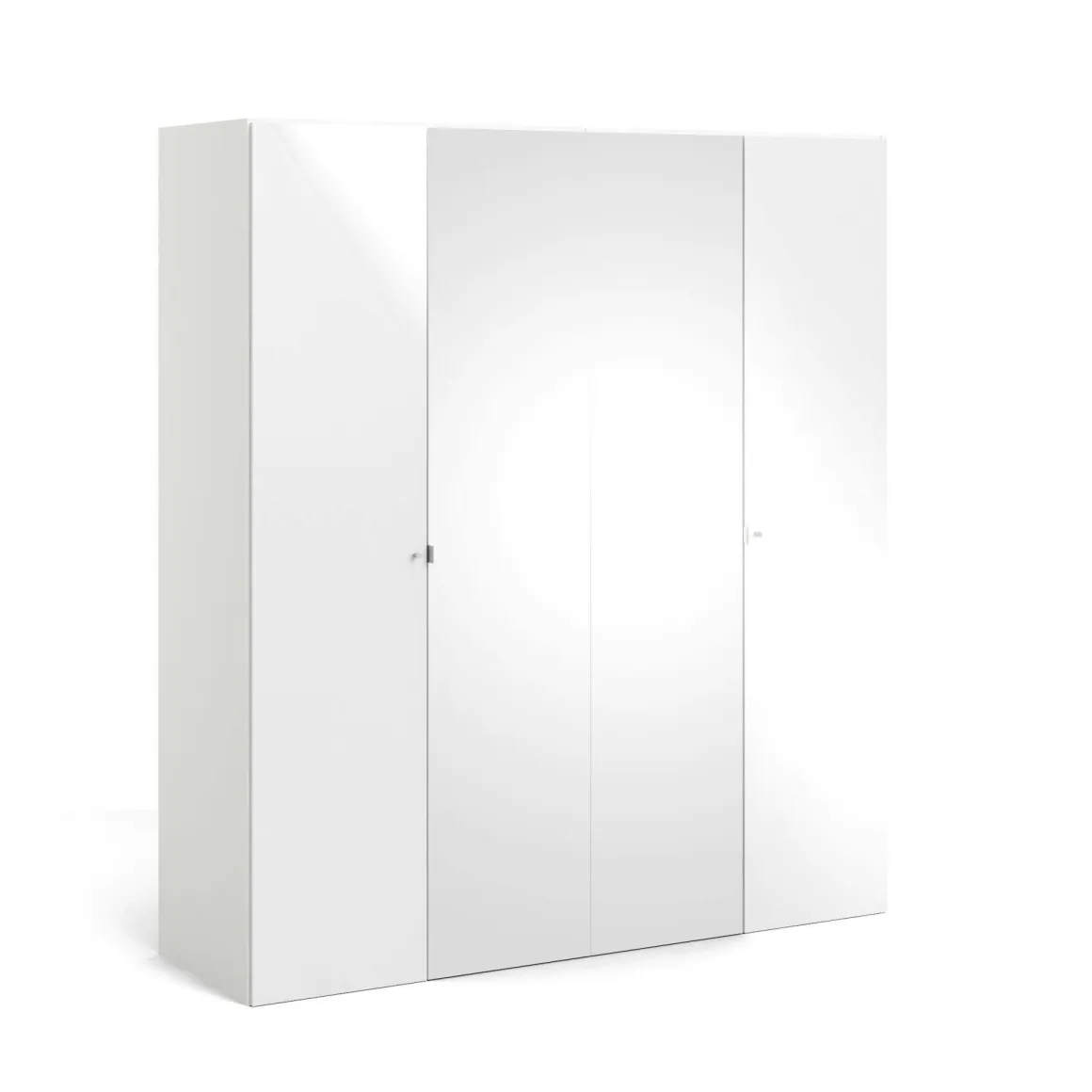 Guardaroba grande 4 ante bianco lucido 195x218h cm - Keila