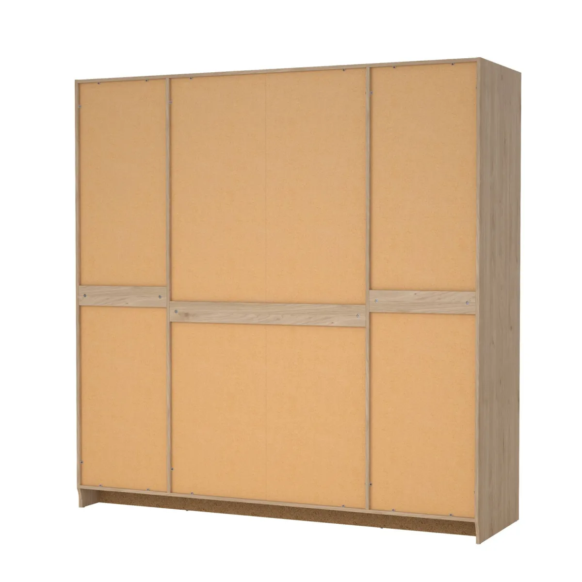 Altri Guardaroba > Dmora Guardaroba grande 4 ante rovere 195x200h cm - Presidenti Marrone Rovere