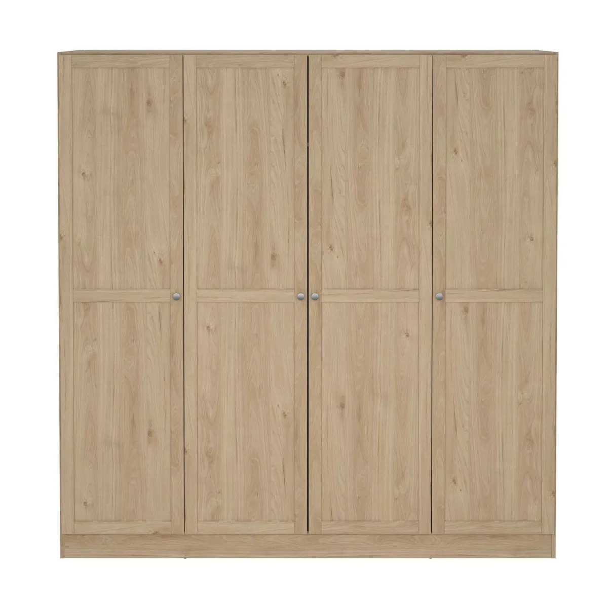 Altri Guardaroba > Dmora Guardaroba grande 4 ante rovere 195x200h cm - Presidenti Marrone Rovere
