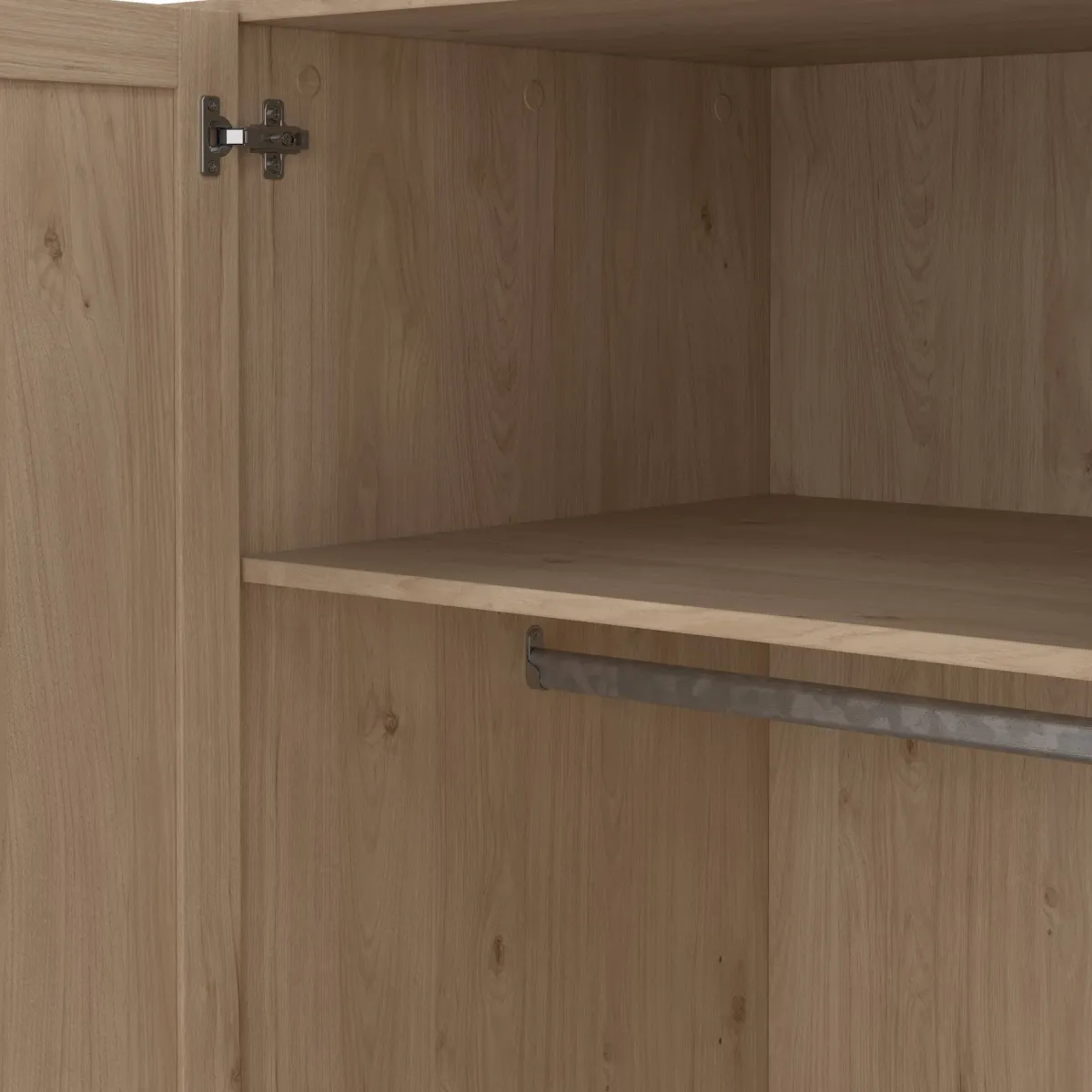 Altri Guardaroba > Dmora Guardaroba grande 4 ante rovere 195x200h cm - Presidenti Marrone Rovere