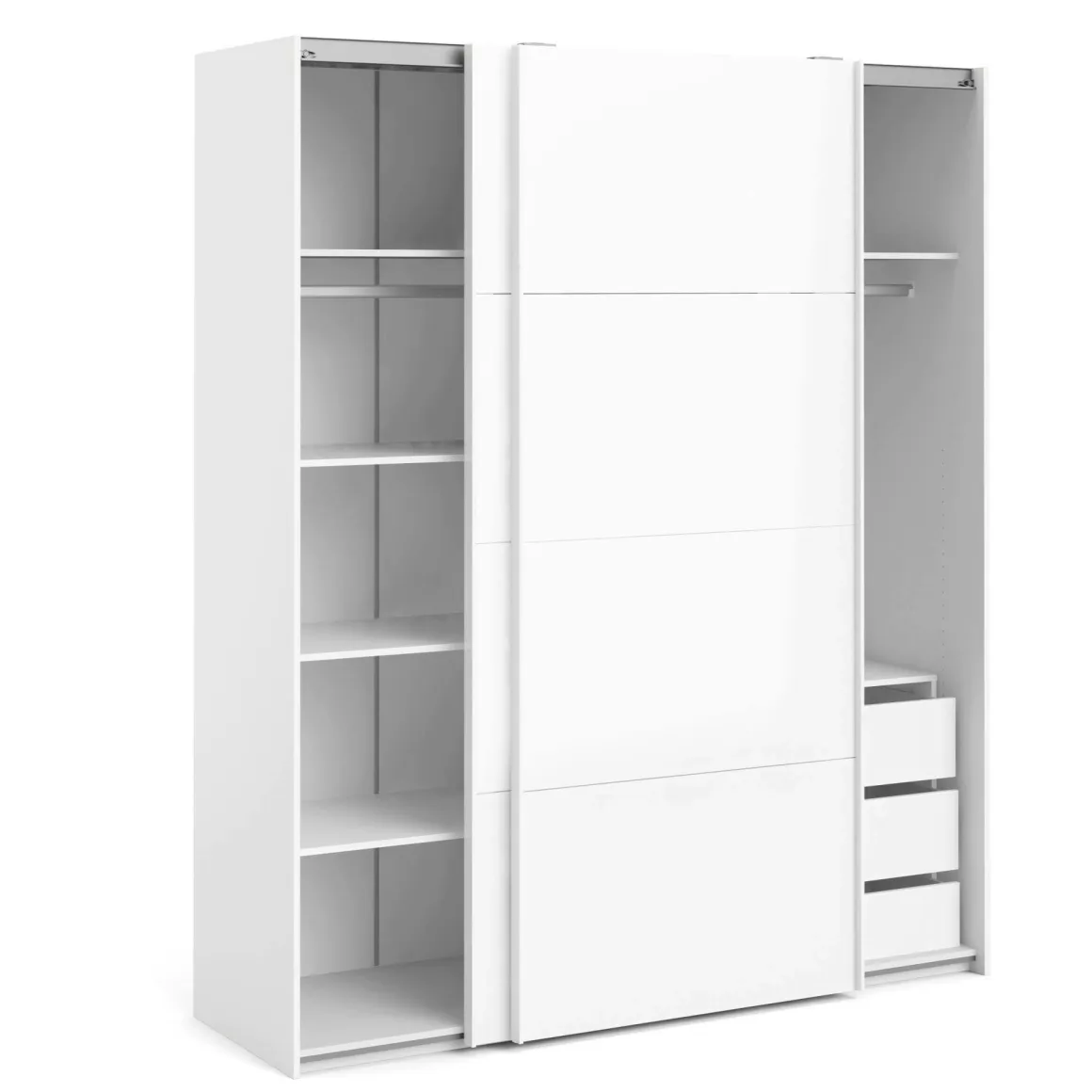 Guardaroba grande bianco lucido 182x220h cm - London