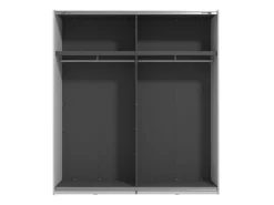 Guardaroba Grande Bianco Opaco 2 Ripiani Appendiabiti 195x218h cm, 2 Ante - Cariano