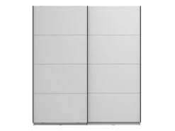 Guardaroba Grande Bianco Opaco 2 Ripiani Appendiabiti 195x218h cm, 2 Ante - Cariano