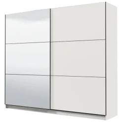 Altri Guardaroba > Dmora Guardaroba Grande Bianco Opaco Nero Appendiabiti 8 Ripiani 251x215.5h cm, 12 Vani - Pedavena Nero, Bianco Opaco