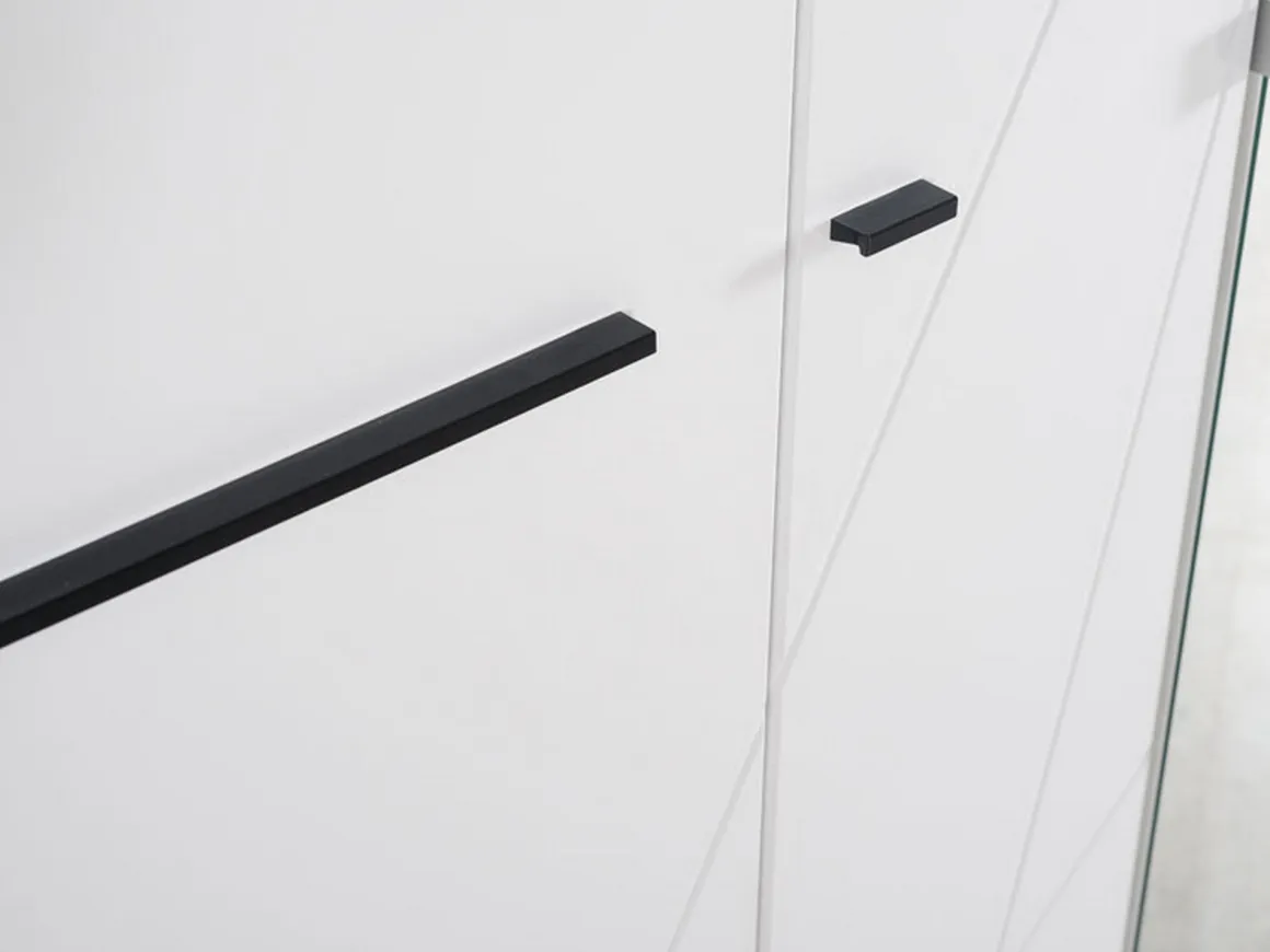 Altri Guardaroba > Dmora Guardaroba Grande Bianco Opaco Trasparente Appendiabiti 6 Ripiani 262.5x224h cm, Apertura Scorrevole - Carasco Trasparente, Bianco Opaco