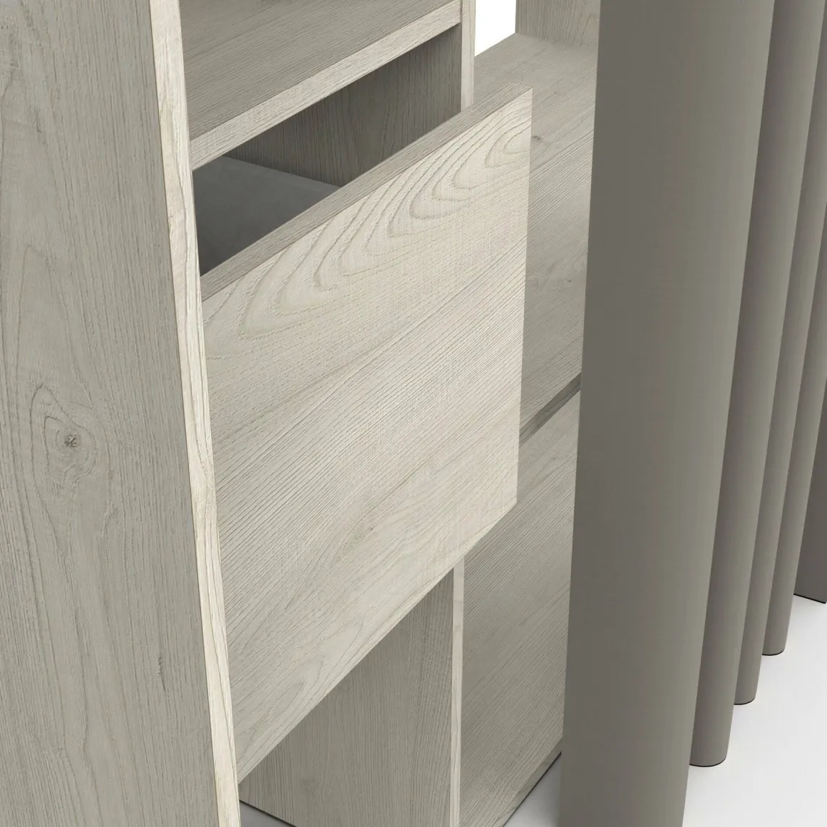 Guardaroba grande con appendiabiti rovere 119x183h cm - Elettori