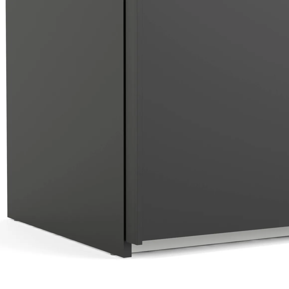 Guardaroba grande con specchio nero 242x220h cm - Catalina