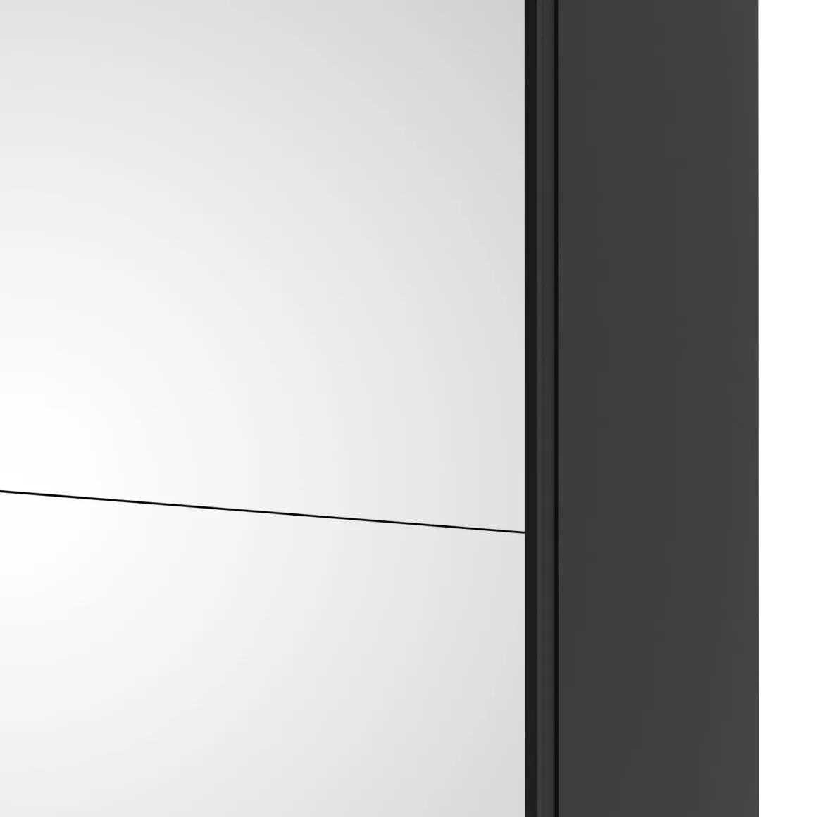 Guardaroba grande con specchio nero 242x220h cm - Catalina