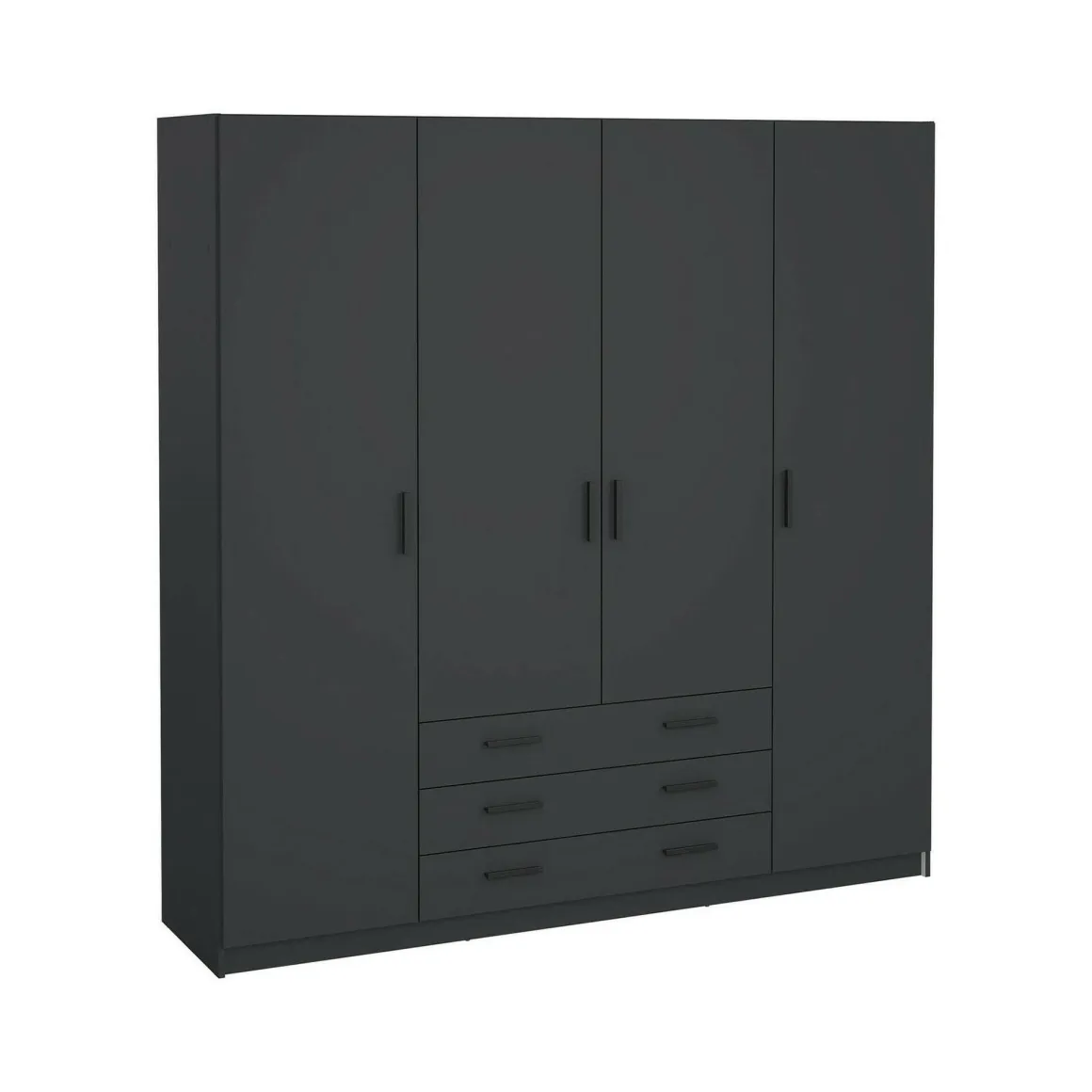 Guardaroba grande in legno grigio 195x200h cm - Epipola