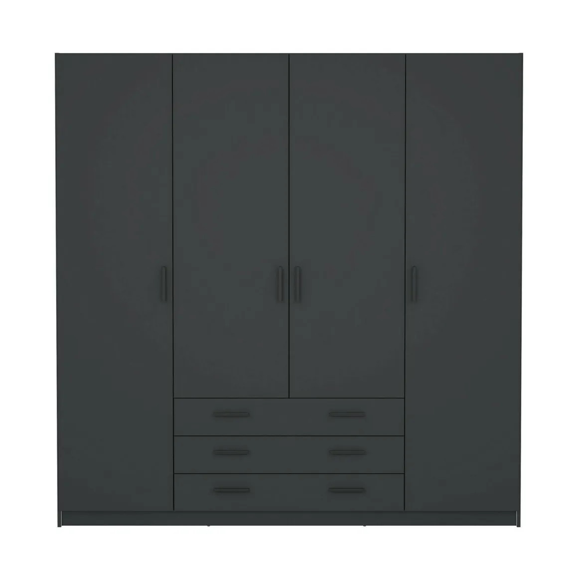 Guardaroba grande in legno grigio 195x200h cm - Epipola