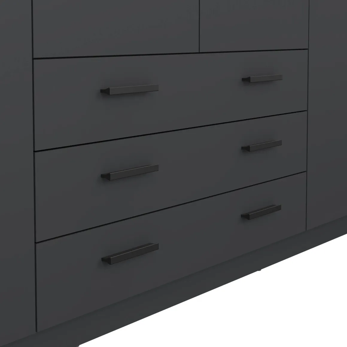 Guardaroba grande in legno grigio 195x200h cm - Epipola