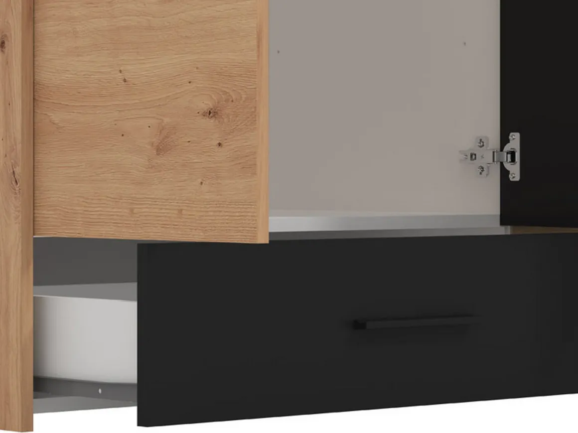 Altri Guardaroba > Dmora Guardaroba Grande Marrone Rovere Nodi Trasparente Appendiabiti 8 Ripiani 217x210h cm, Apertura Scorrevole - Soncino Trasparente, Marrone Rovere Nodi