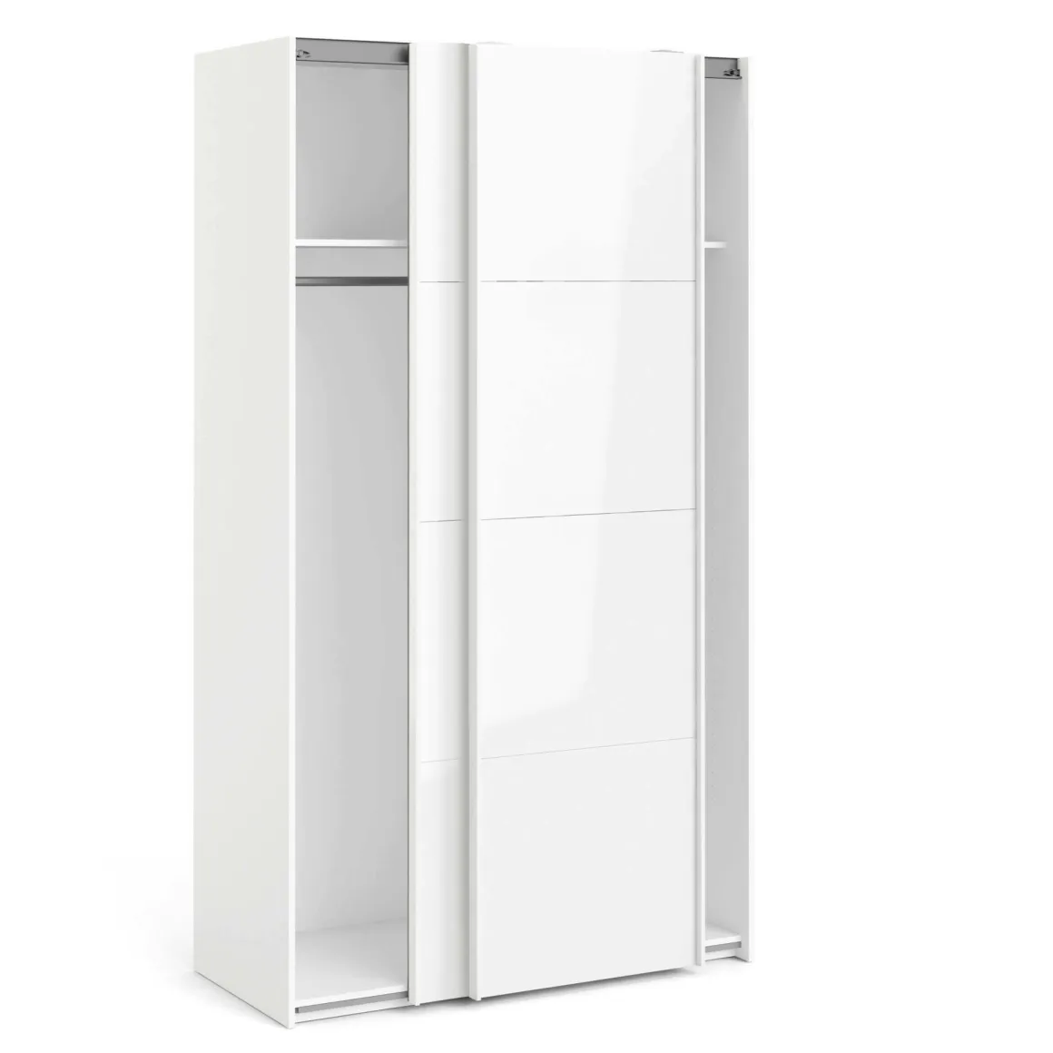 Guardaroba 2 Ante > Dmora Guardaroba in legno 182x220h cm - Paeng Bianco Lucido
