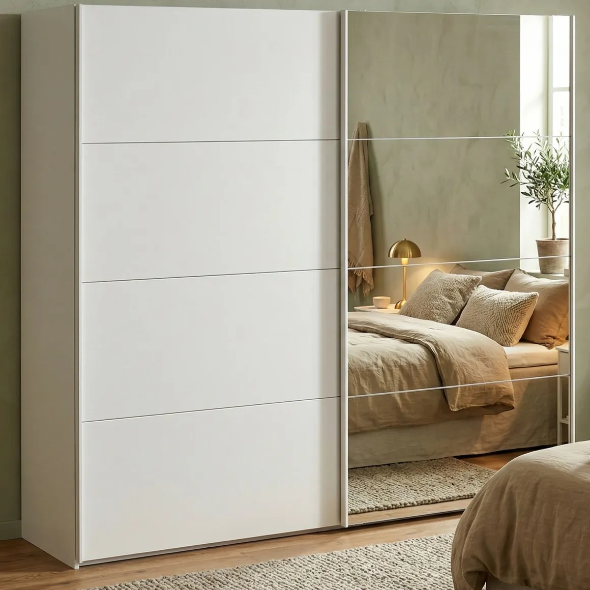 Guardaroba 2 Ante > Dmora Guardaroba in legno 77x200h cm - Apollina Bianco Lucido