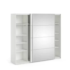 Guardaroba 2 Ante > Dmora Guardaroba in legno 77x200h cm - Apollina Bianco Lucido