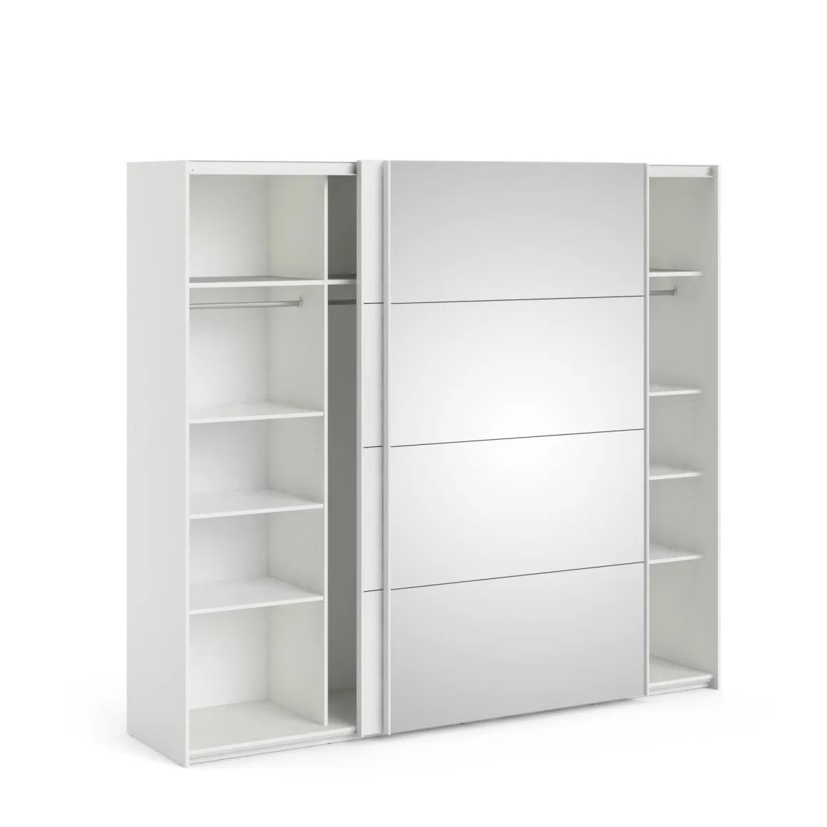 Guardaroba 2 Ante > Dmora Guardaroba in legno 77x200h cm - Apollina Bianco Lucido