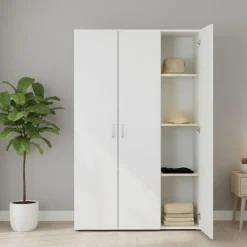 Guardaroba 3 Ante > Dmora Guardaroba in legno 115x175h cm - Arley Bianco