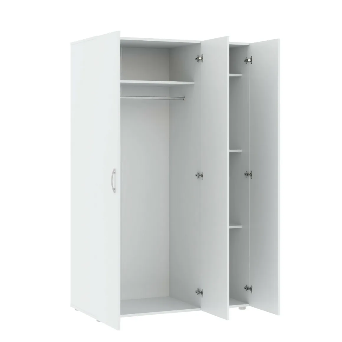 Guardaroba in legno bianco 110x179h cm - Pettineo