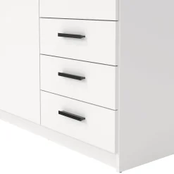Guardaroba 2 Ante > Dmora Guardaroba in legno 150x218h cm - Alfano Bianco
